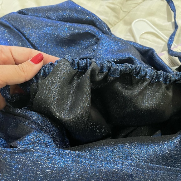 Brand New w/ Tags Mia Layzell Women’s Willow Dress in Sparkle Midnight Print, L - Picture 3 of 11